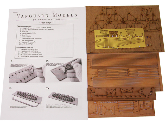 Vanguard Models Barge čln 32" 1:64 kit