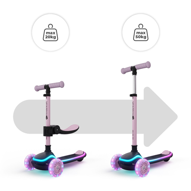 KINDERKRAFT Romobil i guralica 2u1 Raket Up Pink