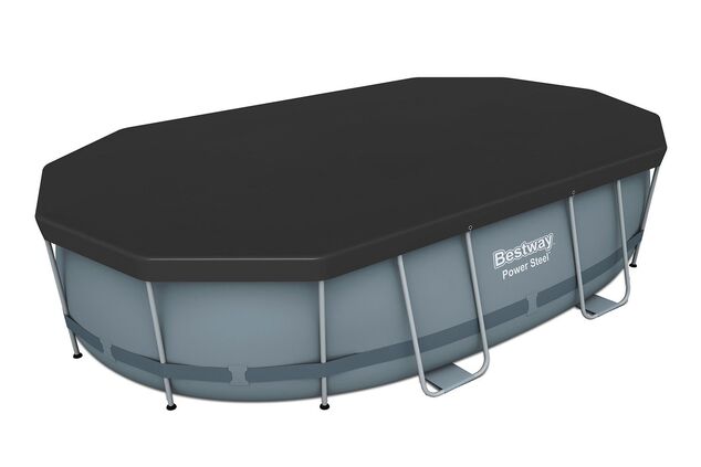Bestway 58425 Krycia plachta oválna 427 x 250 cm, čierna