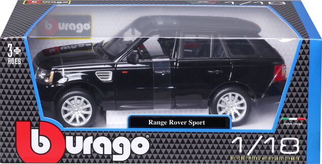 Bburago 1:18 Range Rover Sport Schwarz