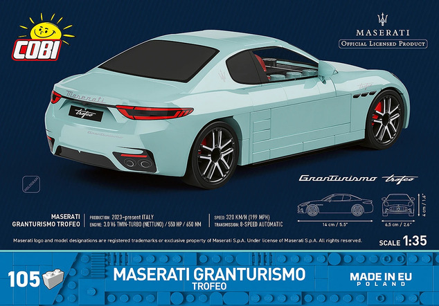 Cobi Maserati GranTurismo Trofeo, 1:35, 97 pzs
