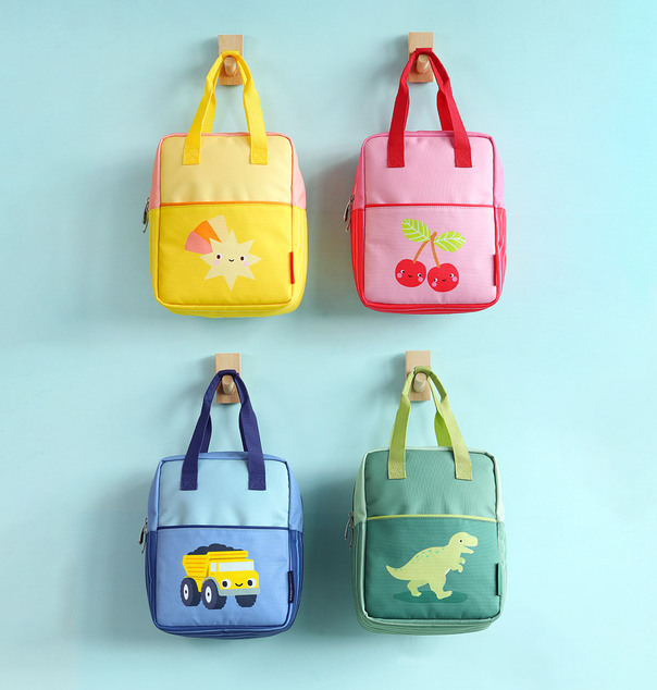 A Little Lovely Company – kleiner quadratischer Rucksack – Komet