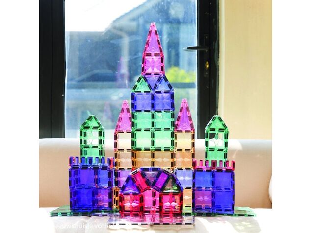 Cleverclixx Magnetická stavebnice Mega Creative Pack Pastel – 210 ks