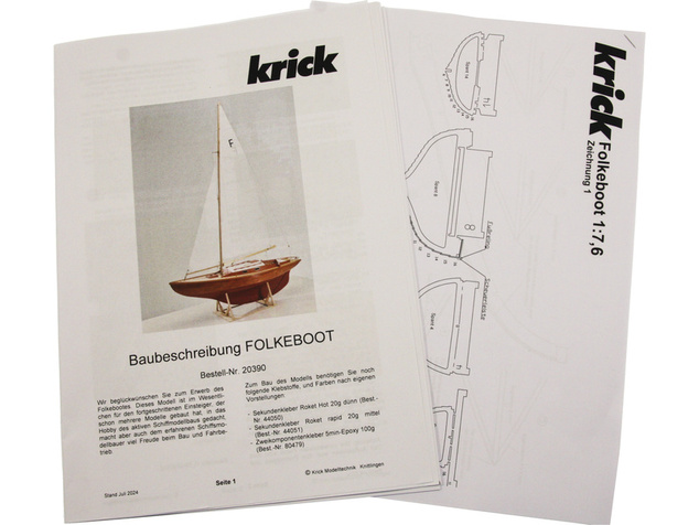 Krick Folkeboot 1:7.6 RC kit