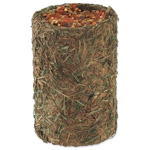 Pochúťka Tunel Nature Land Nibble zo sena plnená mrkvou 125g