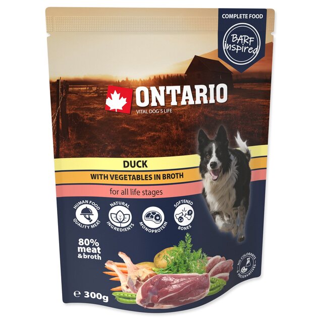 Kapsička Ontario kačka so zeleninou vo vývare 300g