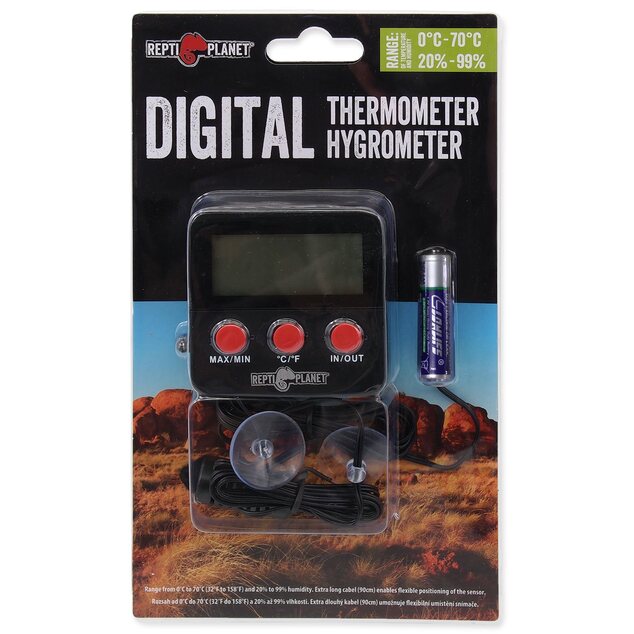 Teplomer Repti Planet vlhkomer LCD vonkajší
