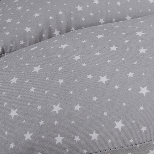 CEBA Vankúš na dojčenie Cebuška Multi Žerzej Grey Stars 190 cm