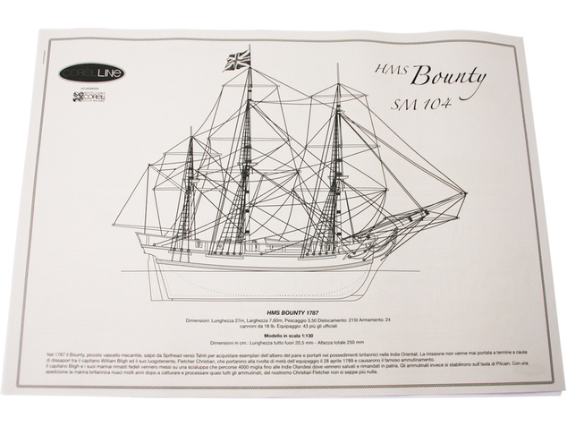 COREL HMS Bounty 1:130 kit