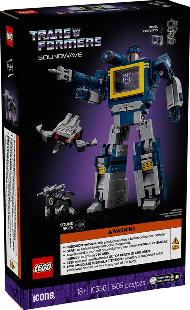 LEGO® Icons 10358 Transformers: Soundwave