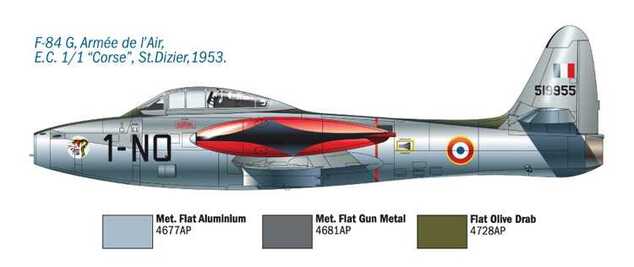 Model Kit letadlo 1321 - F/84G THUNDERJET(1:72)