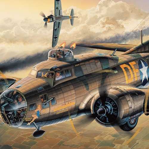 Modellbausatz Flugzeug 12495 - B-17F "MEMPHIS BELLE" (1:72)