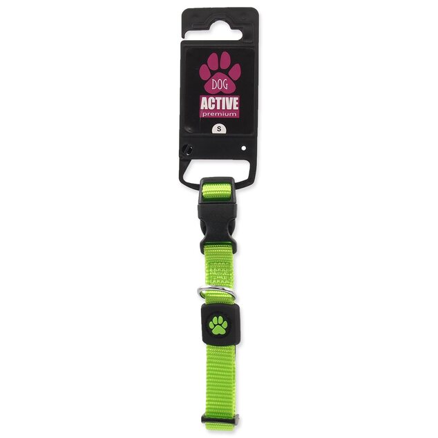 Obojok Active Dog Premium S limetka 1,5x27-37cm