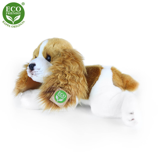 Plyšový pes Cavalier King Charles španiel ležiaci, 30 cm ECO-FRIENDLY