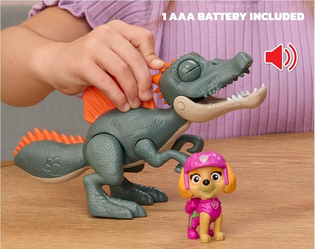 Spin Master Paw Patrol Dino figura con suoni + Skye