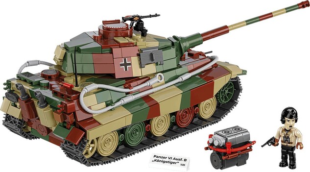 Cobi 3113 II WW Panzer VI Ausf. B Königstiger, 1:35, 802 k, 1 f