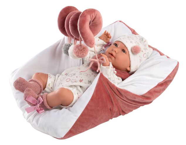 Llorens M740-26 oblečenie pre bábiku bábätko NEW BORN veľkosti 40-42 cm a podložka