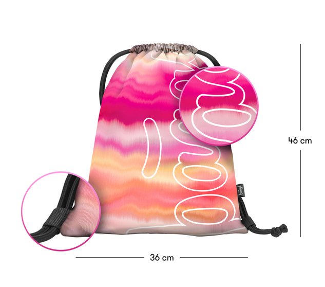 BAAGL Tasche Skate Pink Streifen
