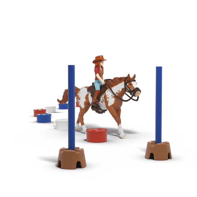 Schleich Hannah cu cal și obstacole - aventură western