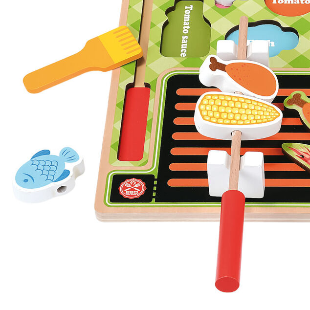 Bino Vkladacie puzzle grilovanie
