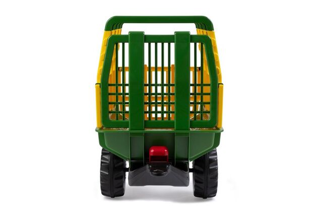Rollytoys Vlečka na seno za traktor 1osá Hay Wagon - zelenožltá
