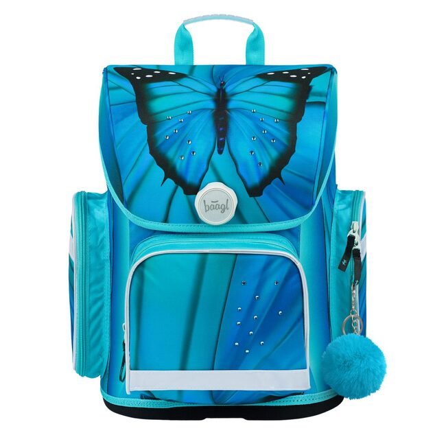 BAAGL SADA 5 Ergo Butterfly: ghiozdan, penar, geanta, cutie pentru gustare, table