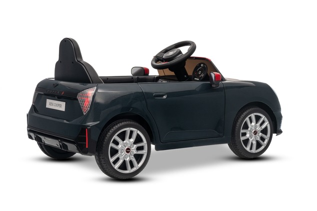 Elektrické autíčko BMW Mini Cooper 12V, čierne, USB Vstup s Bluetooth pripojením na MP3 Pr