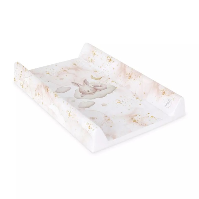CEBA Podložka prebaľovacia 2-hranná s pevnou doskou (50x70) Ultra Light Sleepy Bunny