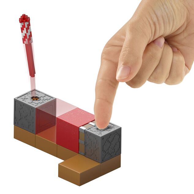 Minecraft 8 cm-es figura játéktevékenységgel - Tűzijáték Indító