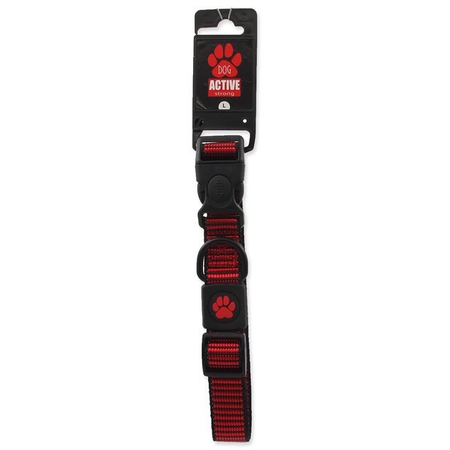 Obojok Active Dog Strong L červený 2,5x45-68cm