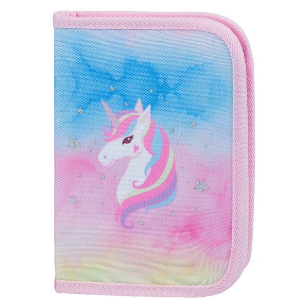 BAAGL SET 5 Airy Rainbow Unicorn: zaino, astuccio, sacca, grembiule, portafoglio