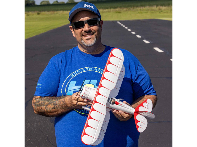 E-flite Waco 0.55m SAFE Select BNF Basic biele