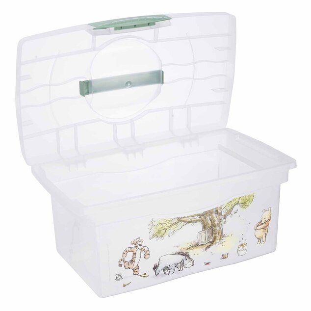Cestovný box s priehradkou na hračky, lieky, kozmetiku "Winnie" "Winnie", Severská zelená
