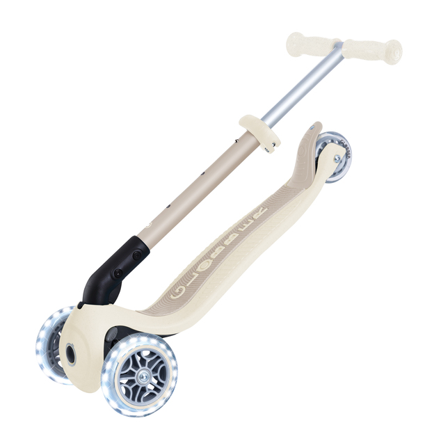 Globber kolobežka Junior Foldable lights Ecologic - Coconut