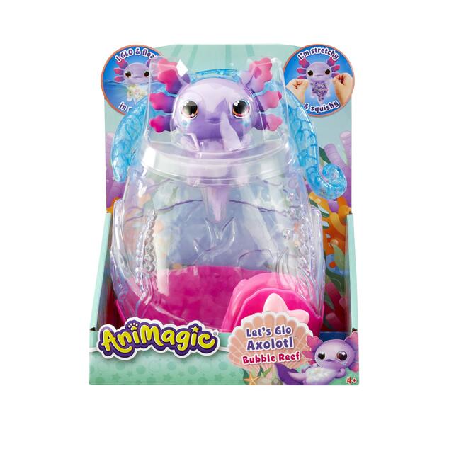 Animagic Svietiaci Axolotl v akváriu