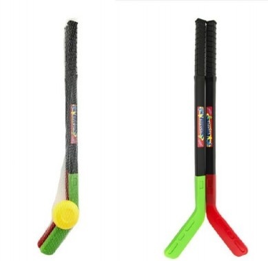 Palo de hockey 2 uds con disco de plástico 70cm