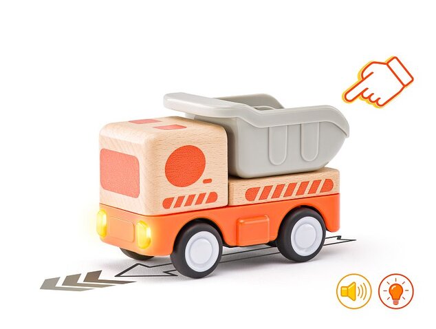 Woody Auto nakladač so zvukmi a svetlom, zotrvačník