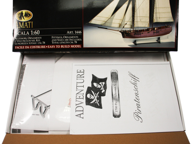 AMATI Adventure pirátska loď 1760 1:60 kit