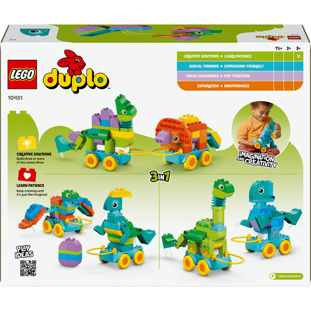 LEGO® DUPLO® 10451 3 v 1: Dinosaury na kolieskach