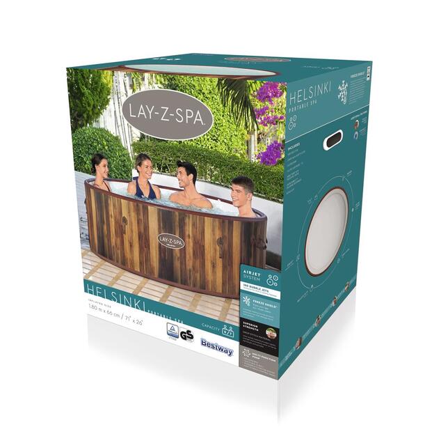 Bestway 60025 Nafukovacia vírivka Lay-Z-Spa 180 x 66 cm Helsinki AirJet