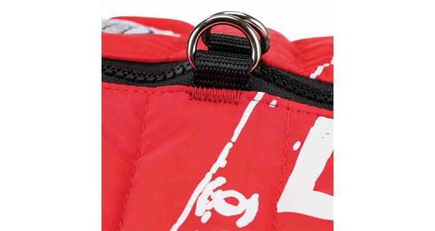 Saint-Malo coat with harness, S: 33 cm, red