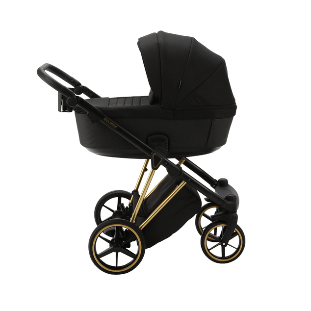 ADAMEX Kombikinderwagen Belissa Special Edition Schwarz/Gold