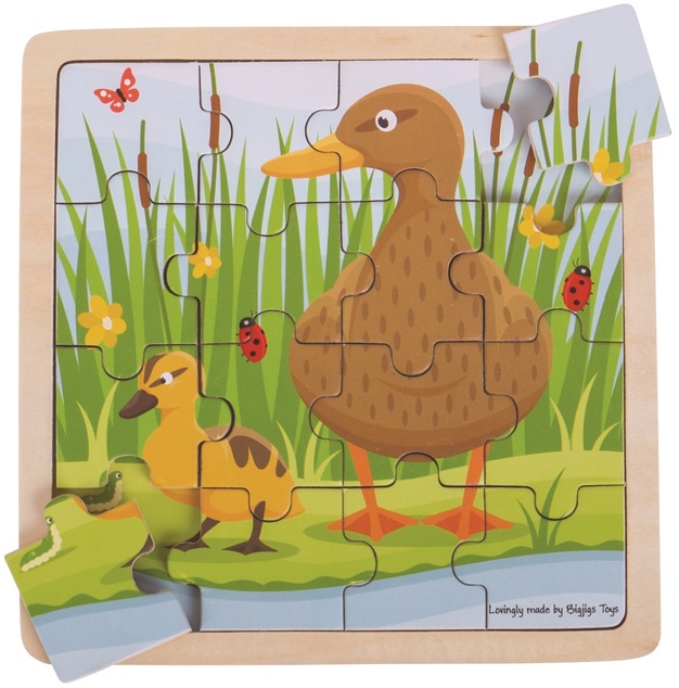 Bigjigs Toys puzzle Kačička s káčatkom