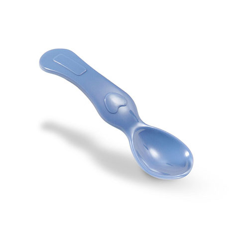 BABYONO Schüssel mit Saugnapf und Löffel blau 230 ml 6m+