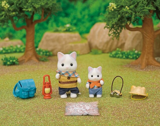 Sylvanian Families Prieskumná sada - Latte Cat Brat a bábätko