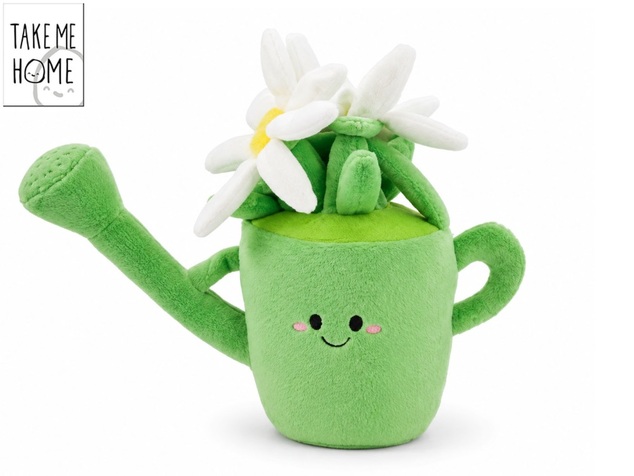 Plante d'intérieur en peluche dans un arrosoir vert, 20 cm | Take Me Home