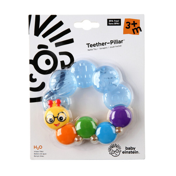 Hryzačka plnená vodou Teether-pillar™ modrá 3m+