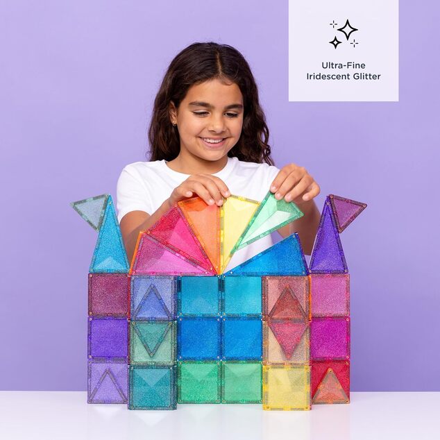 CONNETIX® Glitter Castle Pack magnetická stavebnica 48 ks