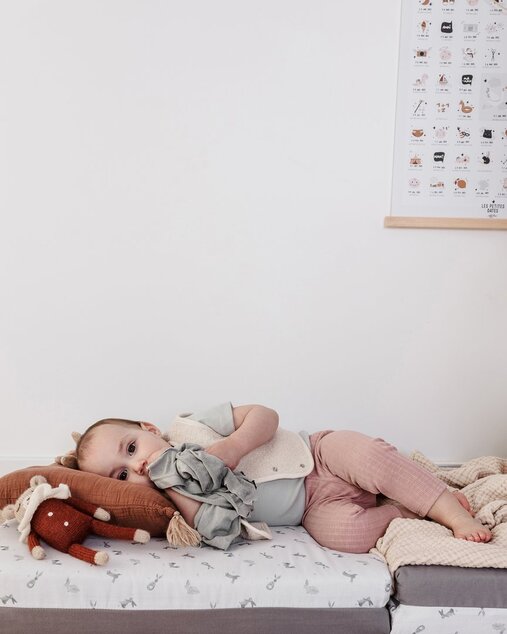 Tappetino da gioco pieghevole imbottito per bambini 5 in 1, Bunny