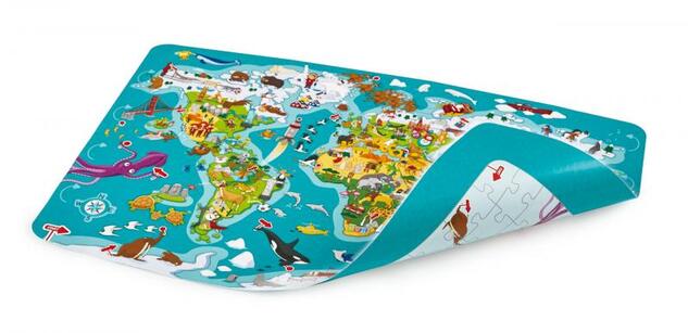 Hape Kinderpuzzle - Weltkarte 2 in 1
